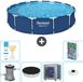 Bestway Steel Pro Piscine - Ronde - 396 x 84 cm - Bleu