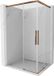 Mexen Rox Duo cabine de douche porte coulissante 90 x 85 cm, transparent, or rose
