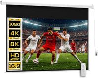 Homcom Projectiescherm PVC 247x7,5x168cm Wit