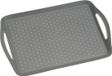 Kesper Dienblad Rechthoekig - Anti-slip Dienblad - Diep dienblad met antislip - Met handvatten - 45.5 x 32 x 4.5 Cm - Kleur: Grijs