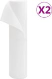 vidaXL Vliesdoek voor planten 2 rollen 70 g/m² 50x1,6 m