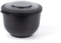 Amuse Tylla Charcoal - 1200ml - Lunchbox – Lunchtrommel – Bowl met deksel - Perfect afsluitbare vershouddoos - Saladebox voor onderweg - BPA-vrij – Zwart
