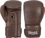 Lonsdale Vintage Spar Gloves Leren Bokshandschoenen Bruin 14 oz