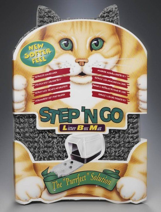 Duvo+ STEP 'N GO MAT GRIJS - Kattenbakmat