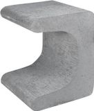 Merkloos Gardenlux U-element grijs 30x30x40 cm