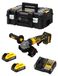 DeWALT Mini-haakslijper DCG404H2T (2 x 5,0 Ah Powerstack accu's + oplader DCB1104 + TSTAK II opbergbox)