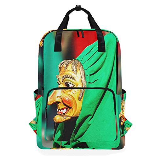 MONTOJ Travel Rugzak Carnaval heks aankleden patroon school rugzak - 5712279515318
