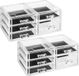 5five 2x Stuks sieraden/make-up organizer 5 lades Transparant Kunststof 24 x 11 cm