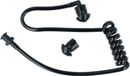 Vhbw - Tube acoustique de sécurité oreillette 2 bouchons d'oreille, noir / transparent pour casque audio, appareils radio