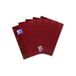 OXFORD 100050353 schoolblok school 5-pack A4 liniatuur 28 - geruit met dubbele rand 4-voudig geperforeerd 50 vellen kopverlijmd notitieblok schrijfblok papierblok