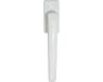 AXA Raamsluiting L- Draai-kiep poignée de fenêtre - avec cylindre - Aluminium blanc - Verrouillable - 7x32 mm