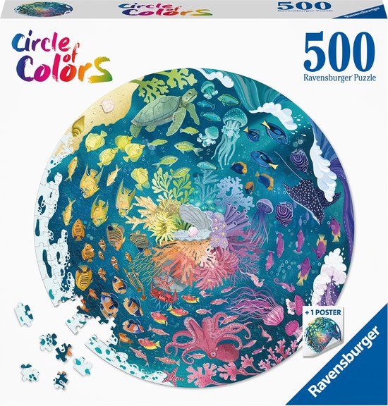 Ravensburger Circle of Colors Ocean and Submarine Puzzle - 500 Pieces