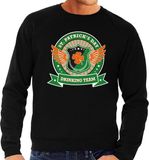 Bellatio Decorations Shoppartners Bv St. Patricks Day Drinking Team Sweater/Trui Zwart Heren S