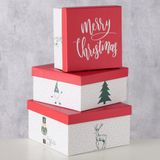 Boltze Home geschenkdozen cadeau set Chrissy 3-delig multicolor karton.