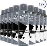 Dove Men+Care Invisible Dry Anti-transpirant Deodorant - 12 x 150 ml - Voordeelverpakking
