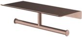 Hotbath &MORE Dubbele Rolhouder - voor planchet serie - PVD - geborsteld koper SHA05BCP