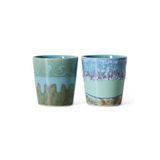 HKLIVING Van Gogh koffiekopje 70s (Ø7,5 cm) (180 ml) (set van 2)