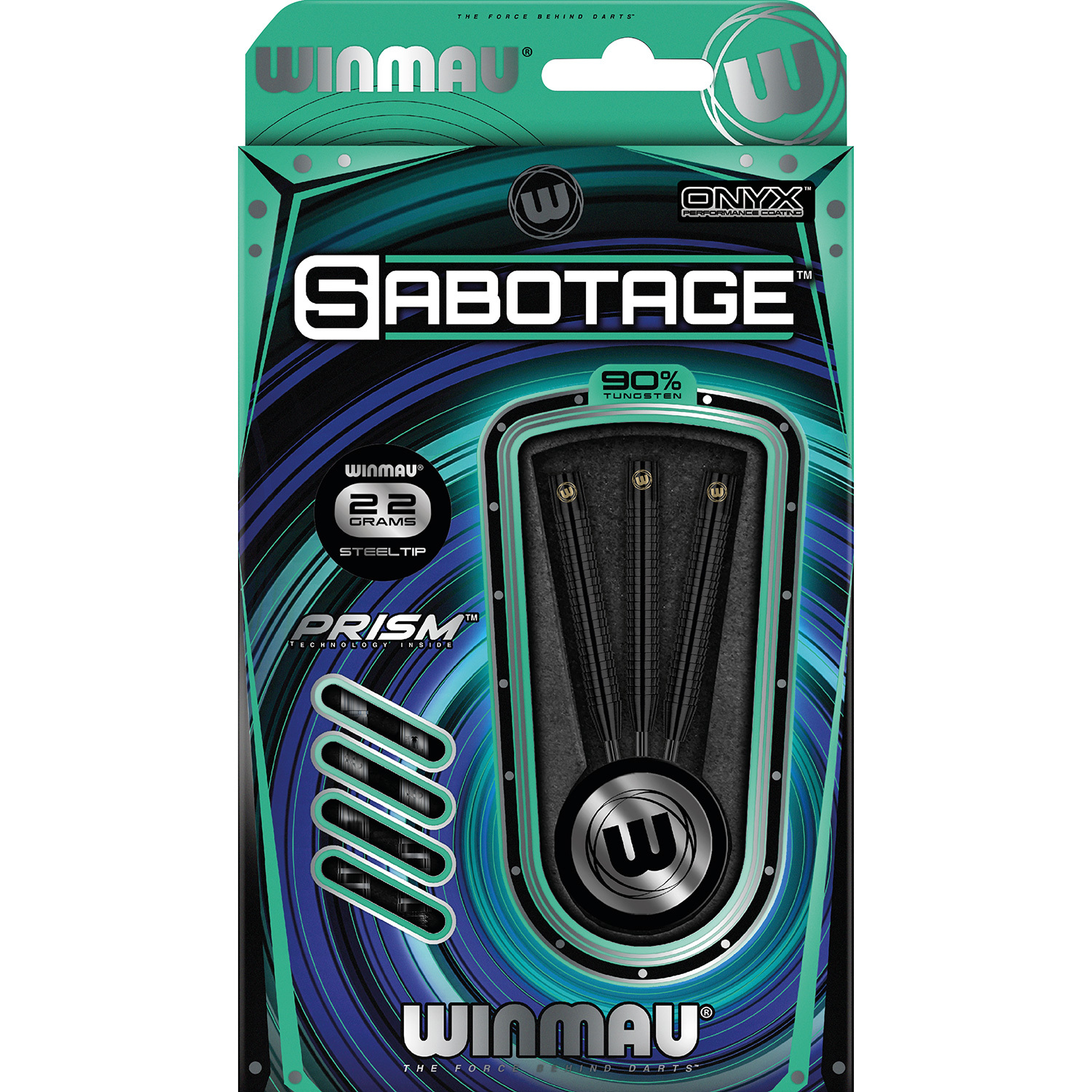 WINMAU Winmau Sabotage Onyx steeltip darts 22gr