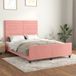Maison Exclusive - Lit cadre avec tête de lit Rosa 140 x 200 cm, velours