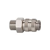 Riegler 107160-243.19/S-N snelsluitkoppeling NW 5, messing vernikkeld, G 3/8 AG, 1 stuk