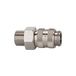 Riegler 107160-243.19/S-N snelsluitkoppeling NW 5, messing vernikkeld, G 3/8 AG, 1 stuk