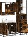 Maison Exclusive - Ensemble de meubles de salle de bain 3 pièces en bois composite chêne fumé
