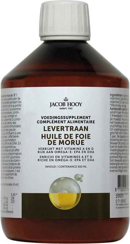 Jacob Hooy Levertraan Visolie Vitamine A En D