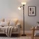 Songmics Staande lamp met verstelbare leeslamp - Matzwart