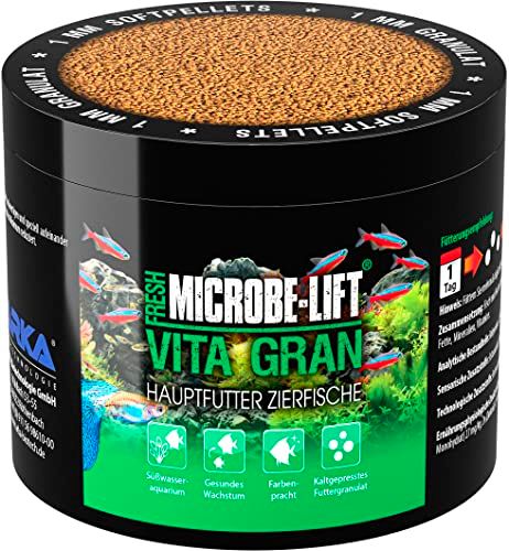 MICROBE-LIFT Vita Gran - Compleet voer voor vissen in elk zoetwater aquarium 500ml / 300g