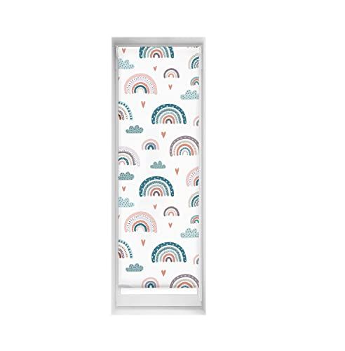 Blindecor Easy verduisteringsrolgordijn - Regenboog Blauw - 50x150cm
