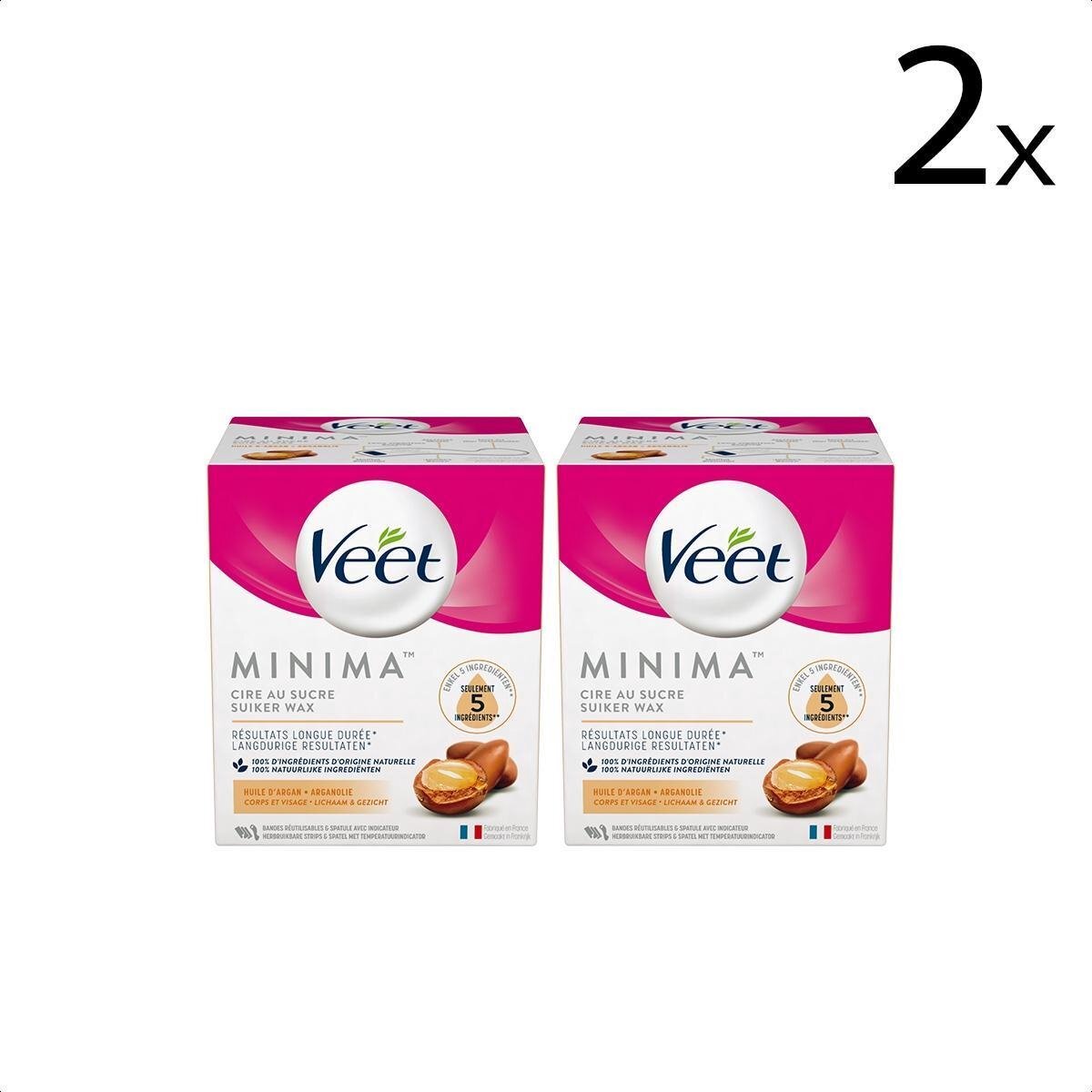 Veet Warme Wax - Orientaalse Wax Minima - Arganolie x2