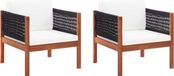 vidaXL Tuinstoelen 2 st massief acaciahout