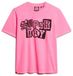 Superdry Punk Poster Relaxed T-shirt Dames Fluro Pink