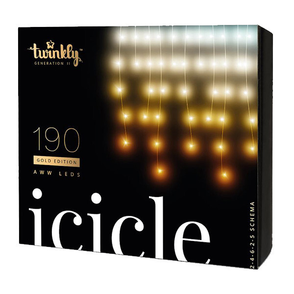 Twinkly ijspegelverlichting 190 lampjes AWW Gold Edition