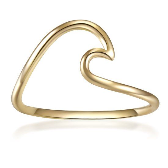 Glanzstücke München Mode-ring Zilver 925 Geelgoud Maat 48 Dames