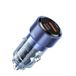 TOOCKI - Dubbele USB-aansluiting 75 W, 1 x USB-A en 1 x USB-C PD 45 W, voor stopcontact 12 V/24 V auto, transparant design, beschermd opladen, compatibel met iPhone, Samsung, iPad, MacBook, Galaxy