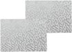 Wicotex Luxe Tafel Placemats Stones - 2 Stuks - PVC - Zilver - 30 x 43 cm