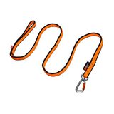 Non-Stop Dogwear Bungee riem, Zwart/Oranje - 2.0m/23mm