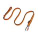 Non-Stop Dogwear Bungee riem, Zwart/Oranje - 2.0m/23mm