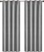 Bolt Edge Gordijnen - Set van 2 - Grijs - Verduisterend - Fluweel - Plooiband - 140x270cm