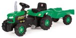 Merkloos Pedaalbediende Tractor met Aanhangwagen voor Kinderen