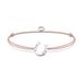 Thomas Sabo Armband hoefijzer beige, nylon en 925 sterling zilver, 20cm, LS124-173-19-L20V
