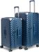 CarryOn Trunk Kofferset – 2-delig – M+L – Harde Trolley – TSA-slot – 4 Wielen – Met Expander – Blauw