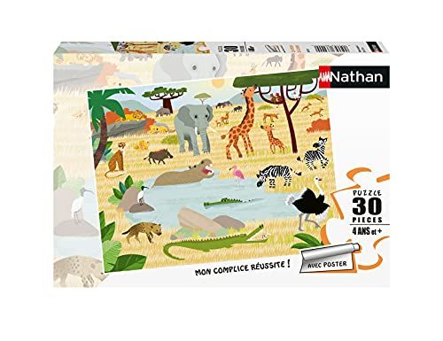 Nathan Puzzel 30 delen Savannedieren voor kinderen - 4005556863839