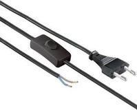 Merkloos / Sans marque Orbit Electronic Aansluitsnoer met Schakelaar - 2m - 2x0.75mm - Zwart
