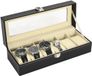 Dyaucwpo Horlogebox met 6 compartimenten, Zwart