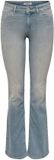 ONLY Onlblush Mid Flared DNM Rea638 Noos, Denim bleu gris spécial., XS / 30L