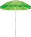 Merkloos Strand/tuin parasol - groen - D145 cm - verstelbaar - zonbescherming - polyester