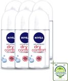 Nivea Dry Comfort Déodorant Roller 6 x 50 ml
