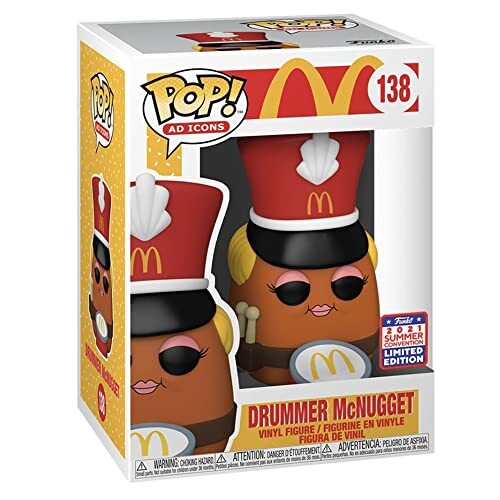 POP! McDonalds Funko Drummer McNugget #138 SDCC 2021 - Gedeelde Sticker